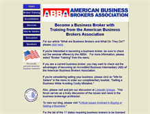 Tablet Screenshot of americanbusinessbrokers.org
